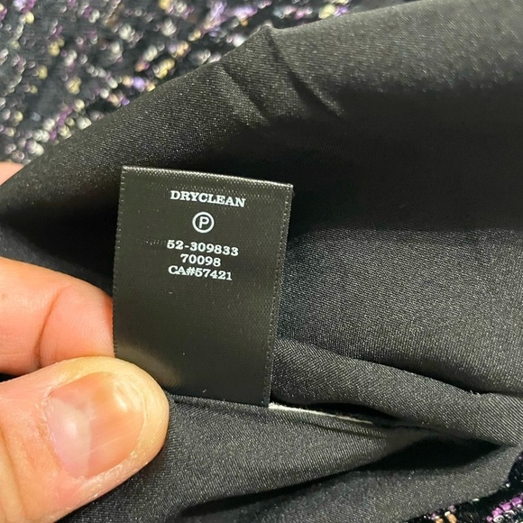 Ann Taylor Tweed Mini Skirt Womens 8 Wool Blend Back Zip Lined Textured - Picture 7 of 8